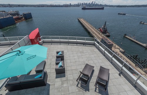Lower Lonsdale Condo | Penthouse Waterfront North Vancouver 3 Bedroom with Views, 4000 sq ft Patio