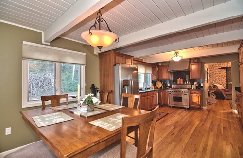 Cresco House | Private waterfront retreat in the Pocono mountains. Hot tub, Fire pit, Dogs ok