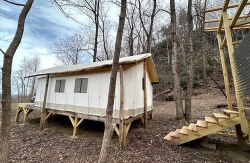 Moravian Falls RV Rental | Romantic Glamping Tent Amazing for a Couples Escape in Moravian Falls, North Carolina