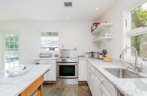 Silver Beach House | Shelter Island Retreat With Pool, Home Theater, Close To Beach & Pet Friendly