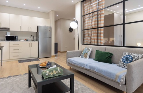The 5th Settlement Apartment | Solis 1-bedroom suite next to CFC/District 5/Water way 5A/Garden 8/GUC/AUC.
