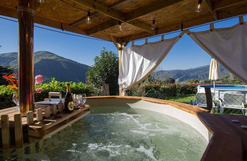 Dicomano House | Stunning private villa for 5 guests with private pool, WIFI, hot tub, TV, patio and pets allowed