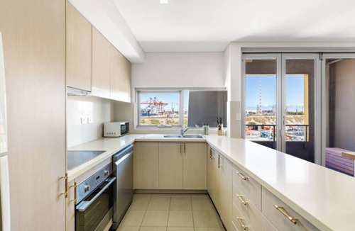 North Fremantle Apartment | Stylish Coastal Penthouse with Port Views