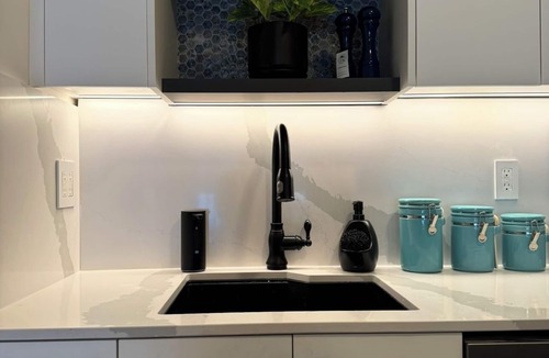 Lower Lonsdale Condo | Stylish Fully Renovated Oceanview Condo steps to Seabus & World Cup