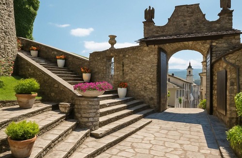 Compiano Apartment | The view of the Castle