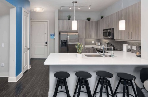 Third Ward Apartment | Uptown 3rd Ward | Luxury Apt | City Skyline View
