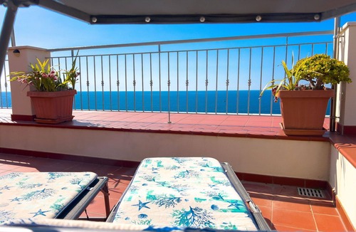 Imperia Apartment | Vista Mare Borgo Peri: seafront, 2 bedrooms, 2 bathrooms, sea-view terrace