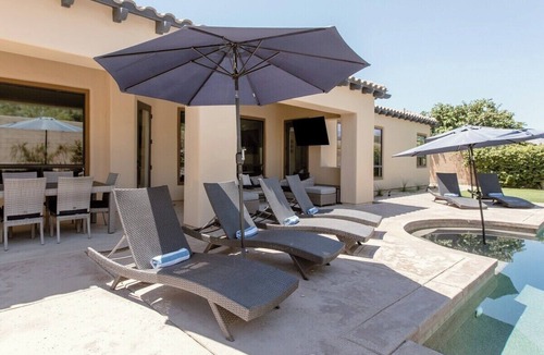 Rancho Santana Villa | Walk to Festivals From a Modern Dream House Near La Quinta