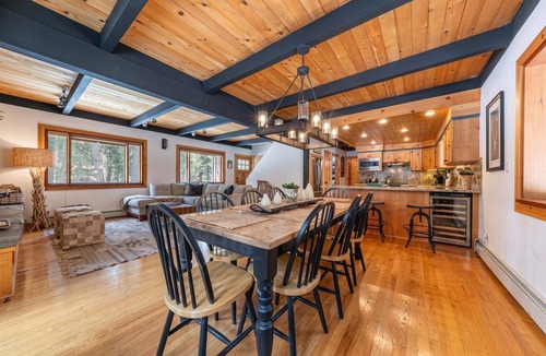 Tahoe Pines House | Walk to the Lake! West Shore Luxury Cabin, Dog Friendly, Sauna & HOA Beach