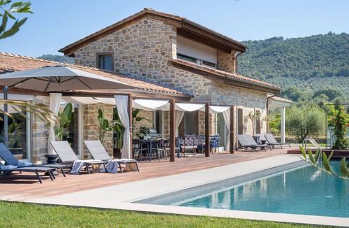 Ferretto Villa | Wonderful private villa with sauna, A/C, hot tub, WIFI, private pool, TV and patio, close to Cor.
