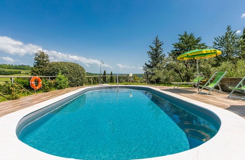 San Gimignano Villa | Wonderful villa with private pool, A/C, WIFI, TV, patio, pets allowed and panoramic view