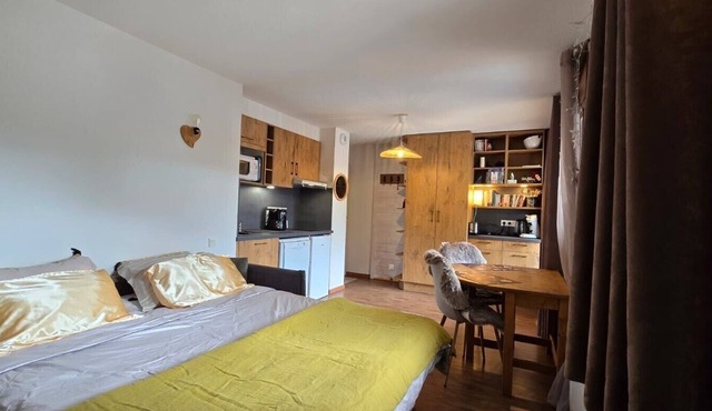 '12 MN Megève Studio Comfort' with Mountain View