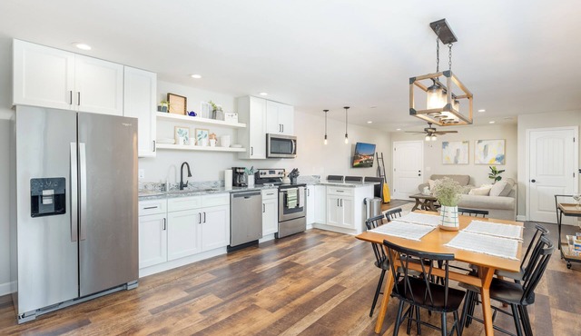 2 Kitchens 3 Living Spaces Perfect for Groups Fire Pit