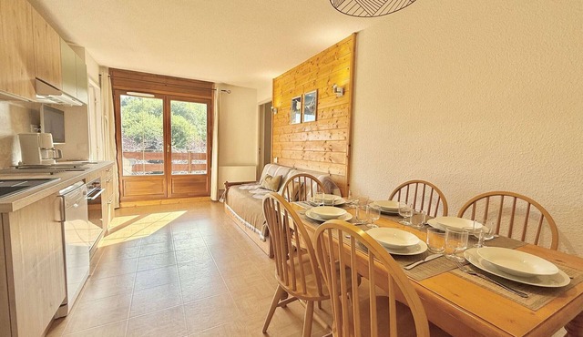 3-room apartment in Flumet for 6 people with balcony