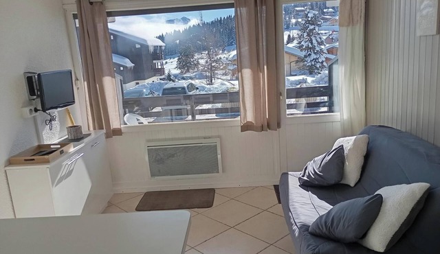 5 minutes from the La Legette chairlift, Studio-Cabin 21m² Les Saisies