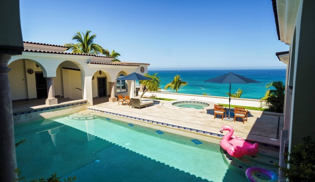 Amazing Hacienda-style Ocean Front Villa w/private beach palapa.