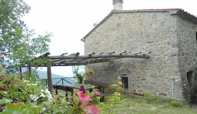 An old watchtower of San Leolino Castle