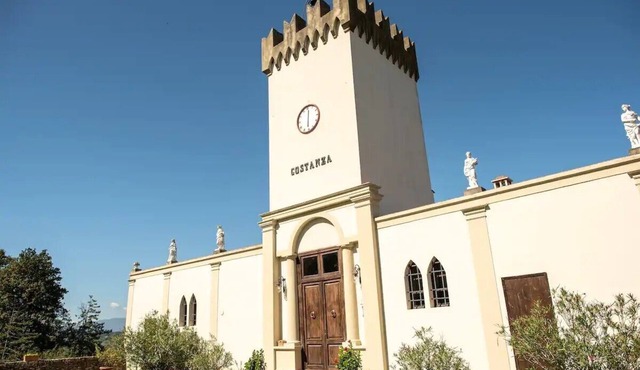 Ancient Costanza Tower in the village of Stabbia in the municipality of Cerreto Guidi