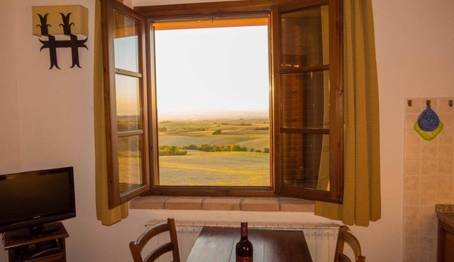 Apartment in terraced house with terrace and panoramic view, 2 rooms, 4 pers.