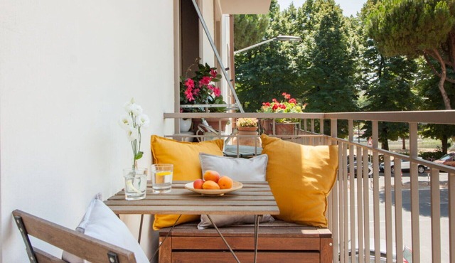 Beautiful apartment for 4 guests with WIFI, A/C, TV, balcony and panoramic view