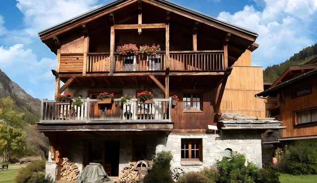 Casa-Chalet Brizolée avec vue sur le lac à Tignes