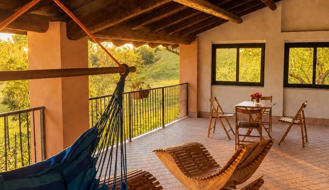 Cascina Bruna - Terrazza panoramica e giardino a Bobbio, Val Trebbia
