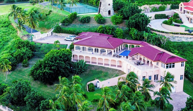 Castaway Dreams 20 person Villa with Boat, Pool, Tennis Court, and Sugar Mill