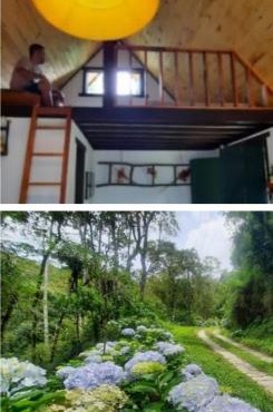 Chalé Pakere SerraBella Lumiar - natureza exuberante, lareira sauna, piscina e água de nascente - locação do chalé sem prestação de serviços