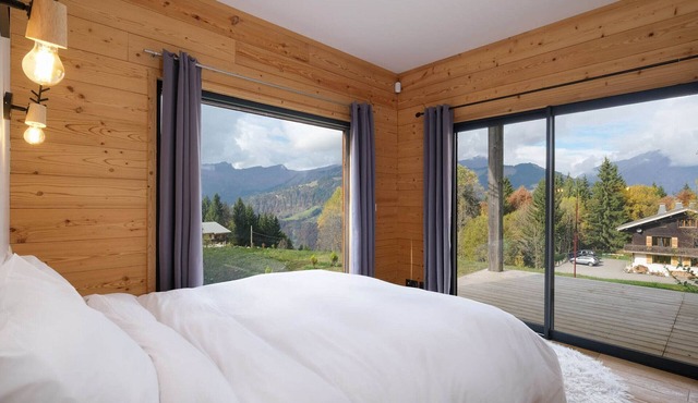 Chalet for 11 guests in Crest-Voland with panoramic view