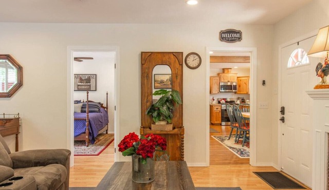 Comfy Red Farmhouse gives you Rest and Relaxation