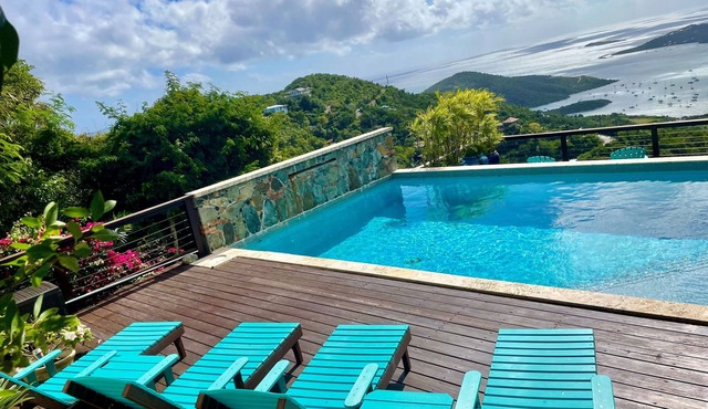 Coral Sky Villa~4 BR 3.5 BA, private pool, ACs, generator, spectacular views