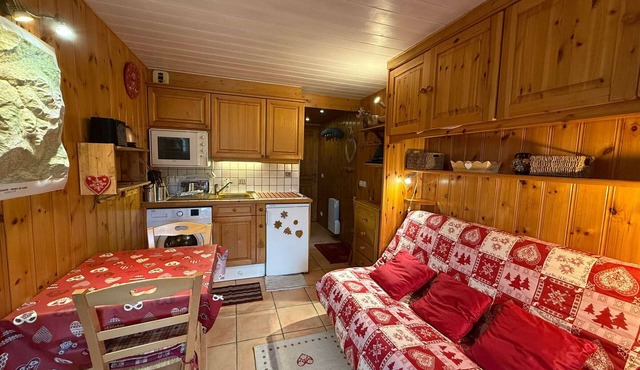 Cozy Studio Les Saisies - 2 Pers, 14m², piste view