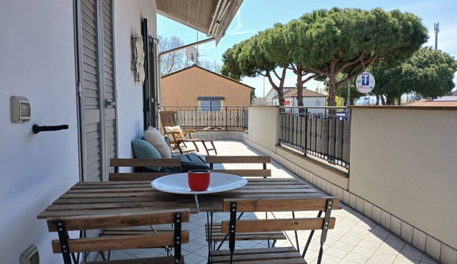 CV002 - Cervia, new two-room apartment with large terrace and parking space