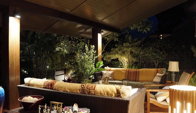 Exceptional 3-bedroom, 3-bathroom villa, private access to the beach via gardens