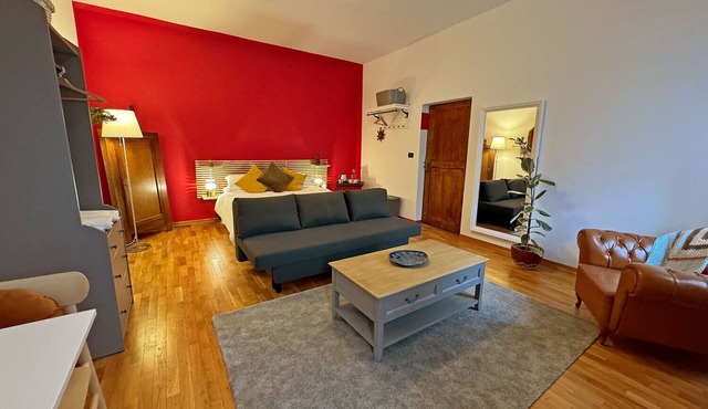 Family room Melograno's colors
