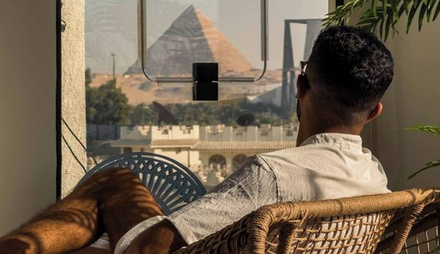 "Fancy Pyramids' view: Giza's Gem" 4 bedrooms, AC