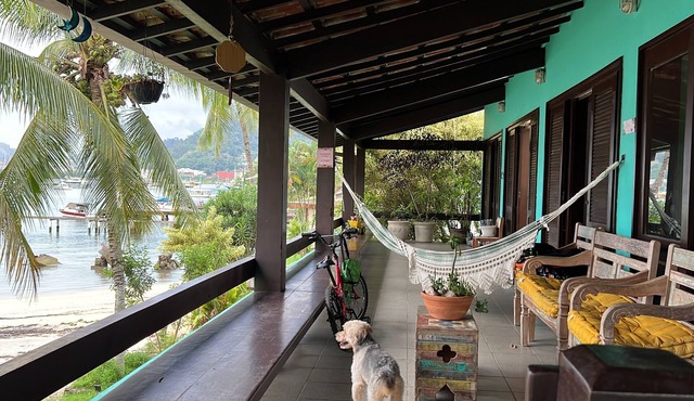 Green house by the sea