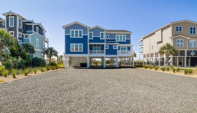 Hobbs Realty - "Coast is Clear," an oceanfront home with a heatable pool, hot tub, and elevator.