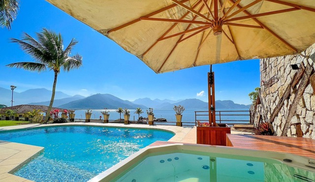 House for rent in Angra dos Reis foot in the sand with swimming pool by the sea - Ang55