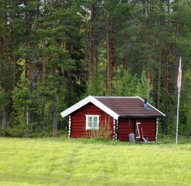 Hytte anno 1721 uten internett, strøm, vann - men med rødmalt utedo