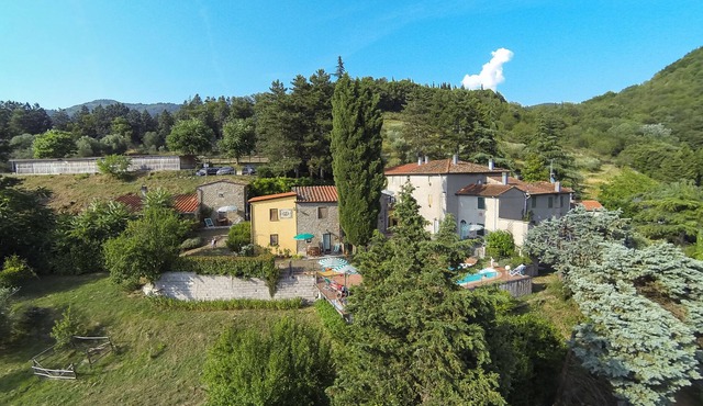 Independent apartment in organic tuscan farmhouse with swimming pool