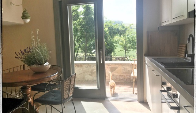 Independent country house 3camere 3bagni fenced garden Piacentini hills