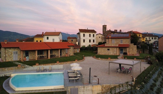 Inviting apartment in Poppi with patio
