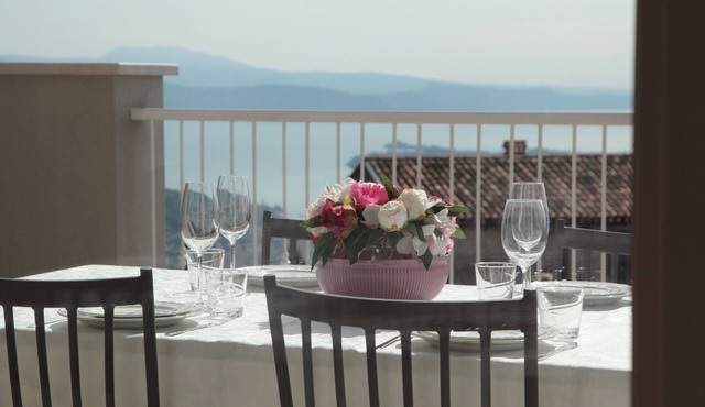 La Cornice sul Garda - Sambuco - terrace and lake view in residence with pool