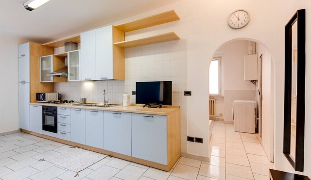 Large central two-rooms apartment with Wi-Fi & washing machine