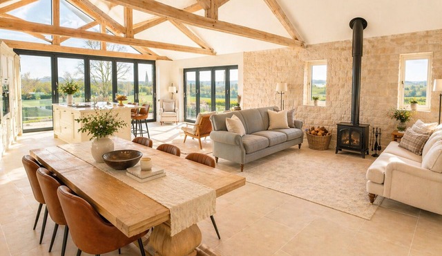 Large Cotswold Stone Barn ideal for Family Getaways