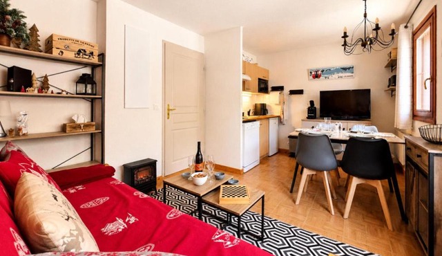 Les Chalets Des Evettes - Appartement cozy au pied des pistes dans une résidence avec piscine MAE-6431