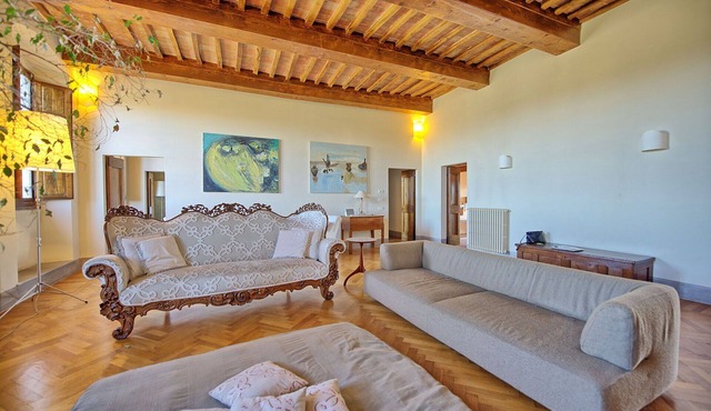 Lovely apartment for 6 guests with WIFI, TV, terrace and panoramic view, close to San Gimignano