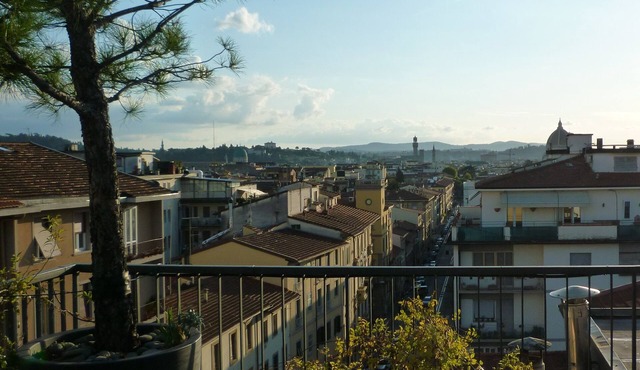 lux design attic | beautiful terrace | great city view over Duomo and Fiesole