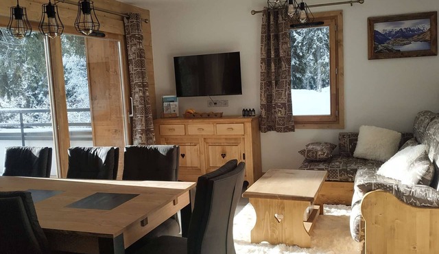 Luxury 3-room apt., private spa, ski-in/ski-out